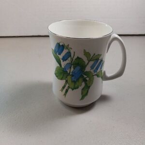 Crown Sterling England Brighton Bluebells Fine Bone China Mug